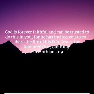 1 Corinthians 1:9. HE IS FAITHFUL 🙏✨